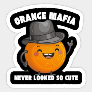 Orange Fruit Illustration Sticker